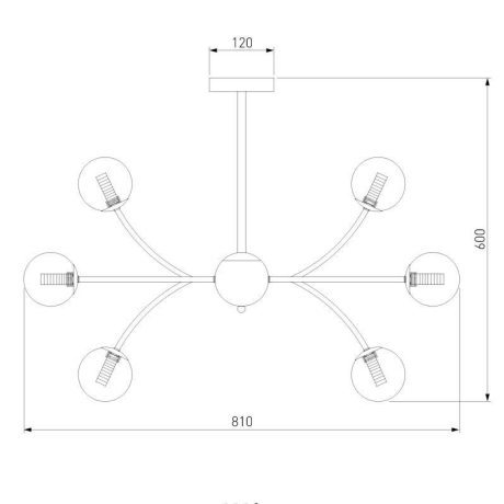 Потолочная люстра Eurosvet Astro 30179 хром (a057445) 