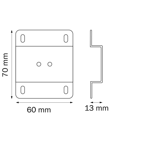 Планка крепежная к треку 505XXX Barra Lightstar 505170 