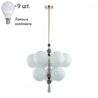 Люстра на штанге с лампочками Odeon 5405/9+Lamps