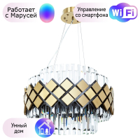 Люстра подвесная Arte lamp AMELIA с Марусей A1039SP-10BK-M