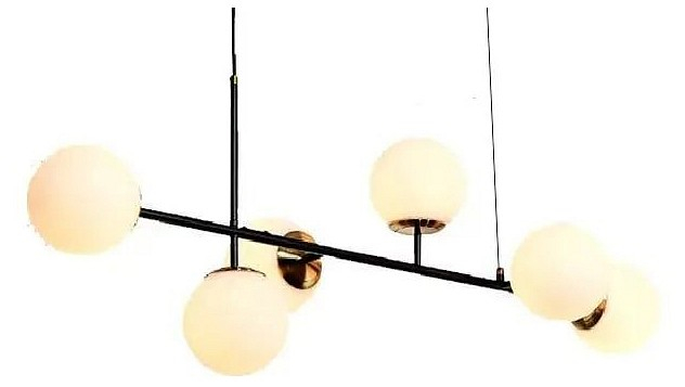 Подвесная люстра iLamp Golden 9136P/6 BK-WH