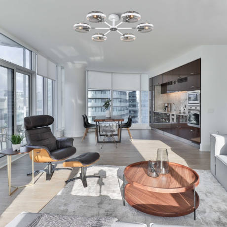 Потолочная люстра Eurosvet Gallo 70121/6 белый a052338 