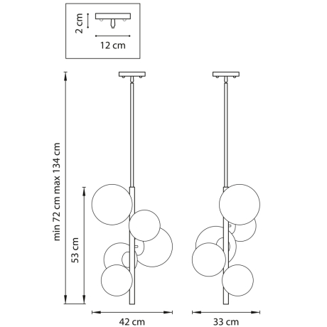 Люстра на штанге Croco Lightstar с поддержкой Алисы, 815053 