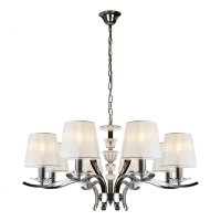 Нарушена упаковка!  <284807> Подвесная люстра iLamp Omega RM5231/8 Хром