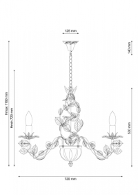 Подвесная люстра Lucia Tucci Fiori Di Rose 185.8
