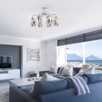 10101/8 хром/прозрачный хрусталь Strotskis Потолочная люстра Eurosvet Scoppio a044069