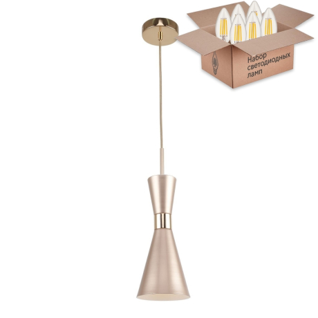 Подвесной светильник с лампочкой F-Promo Sheen 2759-1P+Lamps E14 Свеча 