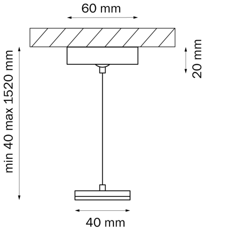 Подвес для трека Lightstar Teta 505177 