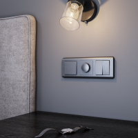 Клавиша для выключателя перекрестного (графит рифленый) Werkel W1119004