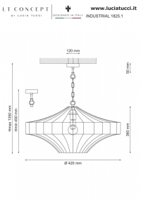 Подвесной светильник Lucia Tucci Industrial 1825.1