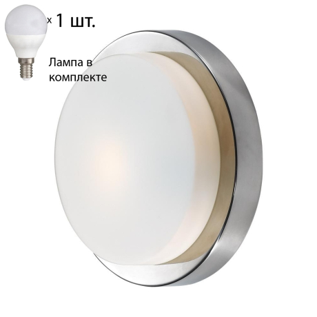 Настенный светильник с лампочкой Odeon Light Holger 2746/1C+Lamps E14 P45 