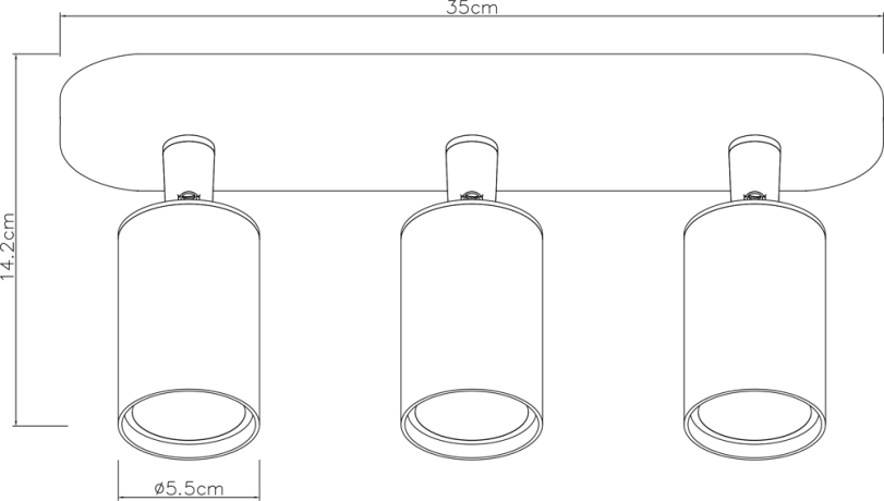 Спот Arte Lamp Aquarius A3226PL-3WH 