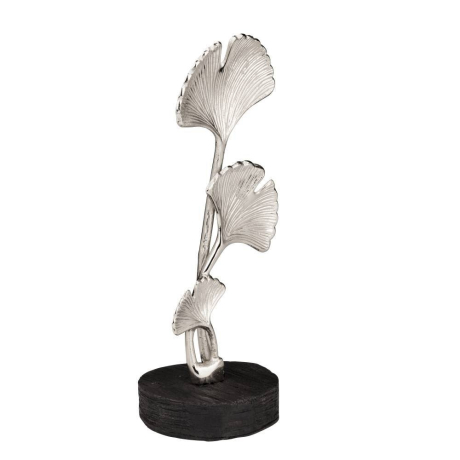 427528 Фигурка KEMAMAN L150, B130, H380 алюминий, дерево никель, натуральный Eglo 