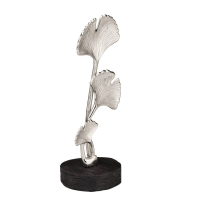 427528 Фигурка KEMAMAN L150, B130, H380 алюминий, дерево никель, натуральный Eglo