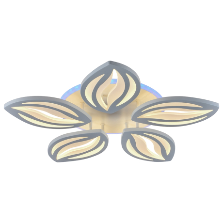 Светодиодная люстра с ПДУ Profit Light 8021/5 WHT 100W+7W RGB 