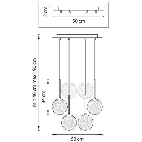 815260 Подвесная люстра Lightstar Bari (MD9500/6A) 