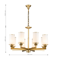 Люстра с лампочками, подвесная, комплект от Lustrof. №253682-617415