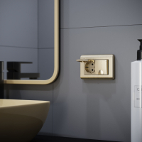 Рамка для двойной розетки (шампань) Werkel W0082111