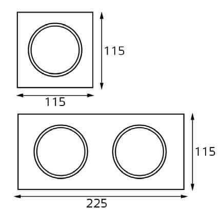 Рамка декоративная Italline IT02-QRS2 white 