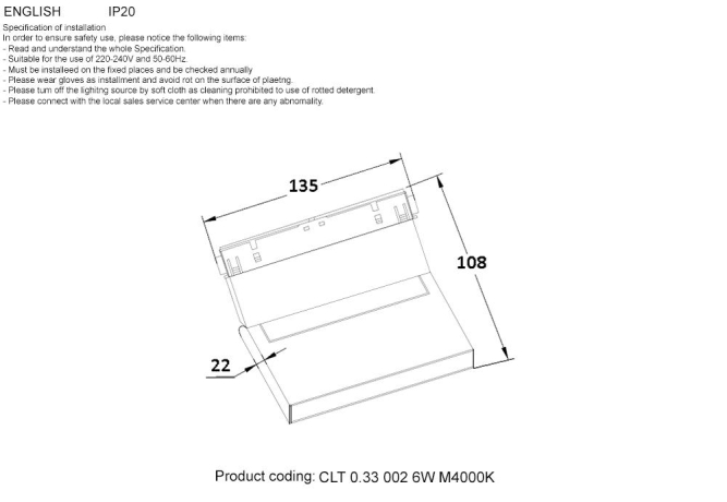 Трековый светодиодный светильник Crystal Lux Space CLT 0.33 002 6W WH M4000K 