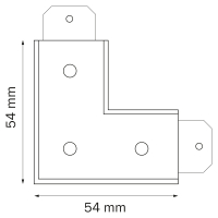 Соединитель PRO L-образный Teta Lightstar 505126