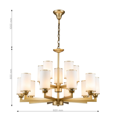 Люстра с лампочками, подвесная, комплект от Lustrof. №253683-617416 