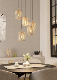 901125 Люстра ROMAZZINA, 5X40W (E27), ?500, сталь, песочный Eglo