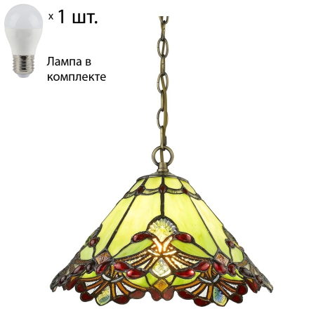 Подвесной светильник с лампочкой Velante 863-826-01+Lamps E27 P45 