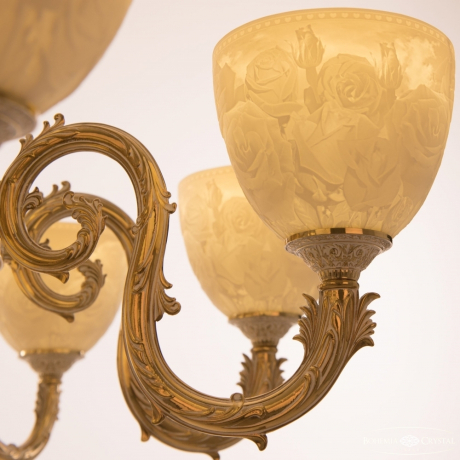 Люстра Bohemia Ivele Crystal 71203P/8/210 GW P1 U Rose 