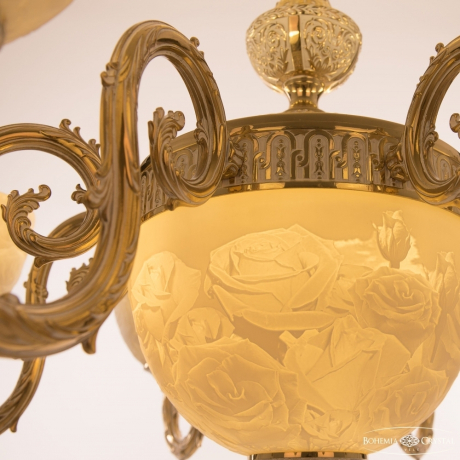 Люстра Bohemia Ivele Crystal 71203P/8/210 GW P1 U Rose 