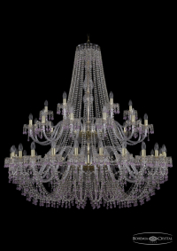 1410/24+12+6/530/2d/G/V7010 Подвесная люстра Bohemia Ivele Crystal
