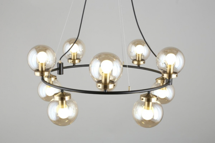 Люстра подвесная с лампочками Omnilux OML-94003-10+Lamps 