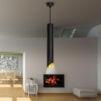 Нарушена упаковка!  <383513> Светильник подвесной (подвес) ЭРА PL 17 BK MR16/GU10, черный, потолочный, цилиндр