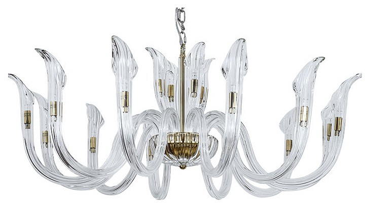 Подвесная люстра Newport 3650 3654+12/C gold 