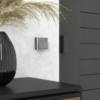 Выключатель одноклавишный проходной Gallant (графит рифленый) Werkel W5012004