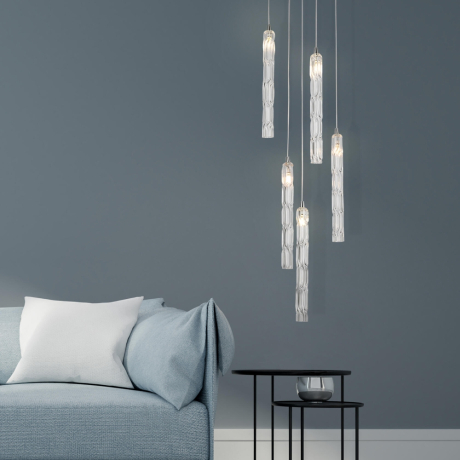 Подвесной светильник Eurosvet Lynn 50381/5 хром (a057391) 