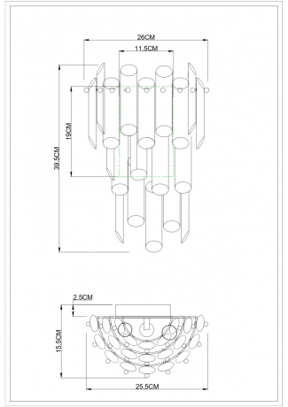 Светильник со светодиодными лампочками E14 , комплект от Lustrof. №444774-622986 