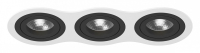 i636070707 Встраиваемый точечный светильник Intero 16 Triple Round Lightstar (комплект из 217636+217607+217607+217607)