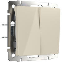 Выключатель двухклавишный (слоновая кость) Werkel W1120003