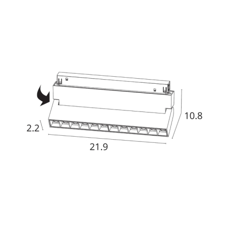 Накладной светильник Arte Lamp Linea A4696PL-1WH 