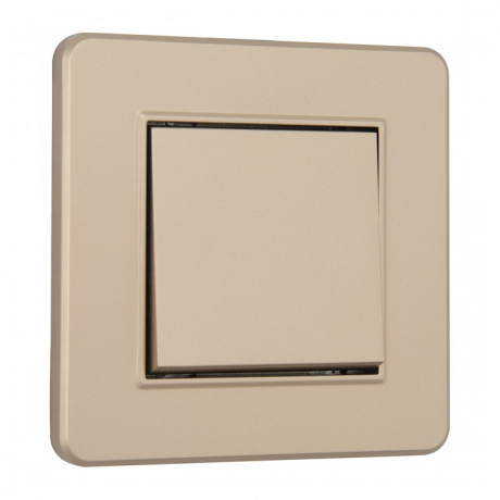 Выключатель одноклавишный Arte Milano SET16-1 SET16-1-30-1 shampan