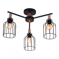 Потолочный светильник Escada 469/3PL E27*60W Black TEXAS