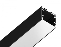 Алюминиевый профиль накладной/подвесной "Profile System" 25*25 для светодиодной ленты до 23мм Ambrella light ILLUMINATION Profile System GP2500BK