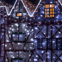 Гирлянда занавес 2*3м IP65 Eurosvet 200-101 белый (a044057)