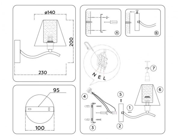 Бра Ambrella Light HIGH LIGHT LH57085 
