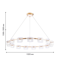 Подвесная люстра Favourite Ori 4248-15P