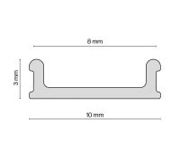 Заглушка для профиля Maytoni Technical ALM012EC ALM012-SC-B