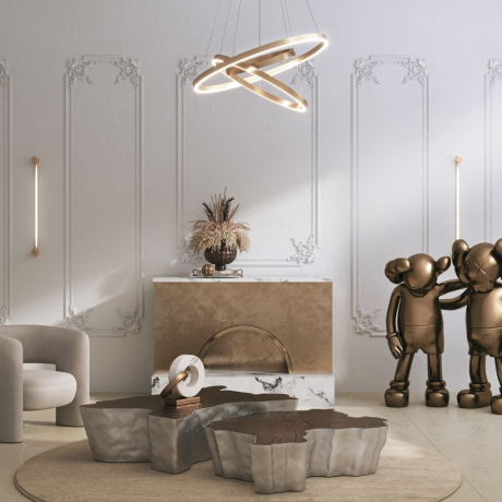 Подвесной светильник Maytoni MOD058PL-L74BK Rim 