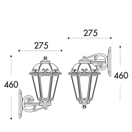 Настенные уличные светильники