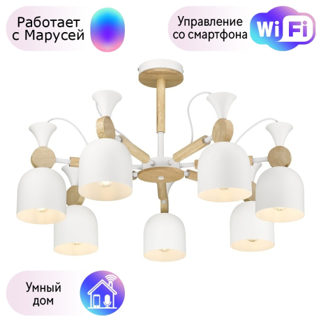 Люстра на штанге Velante с поддержкой Маруся 225-003-07-М 